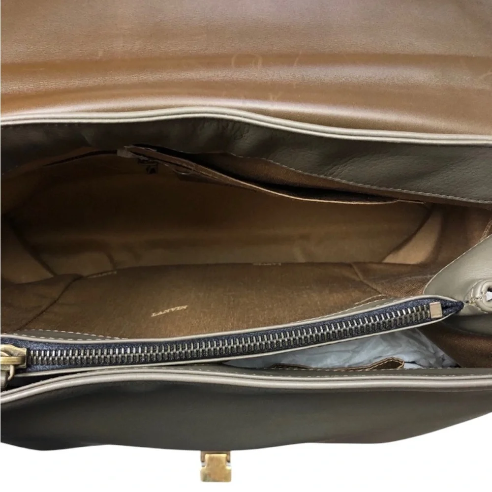 Lanvin | NWT Vintage Deadstock Miss Sartorial Calfskin Bag Taupe/Brown